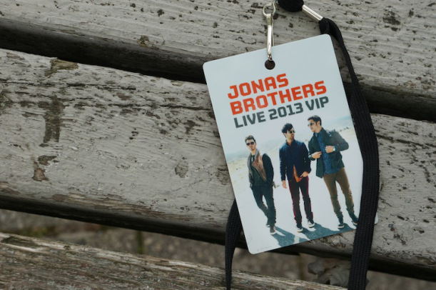 Jonas Brothers VIP Pass 2013