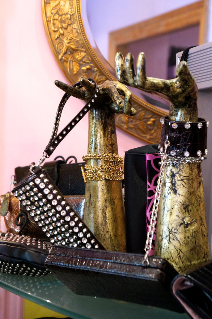 Jeanne Lottie studded clutches 