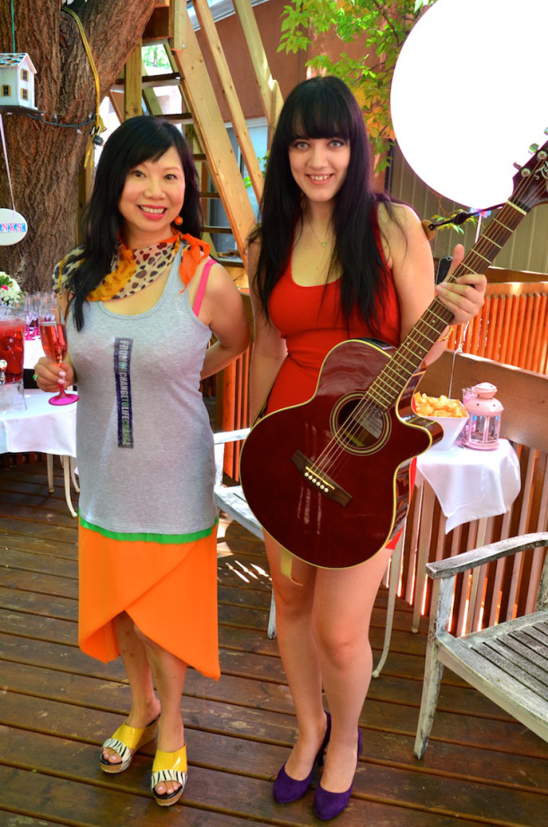 Sage and Jane Ip at the Jeanne Lottie 28th anniversary party