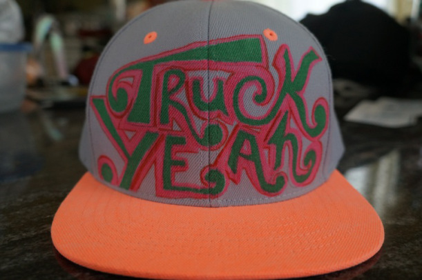 truck yeah hat grey