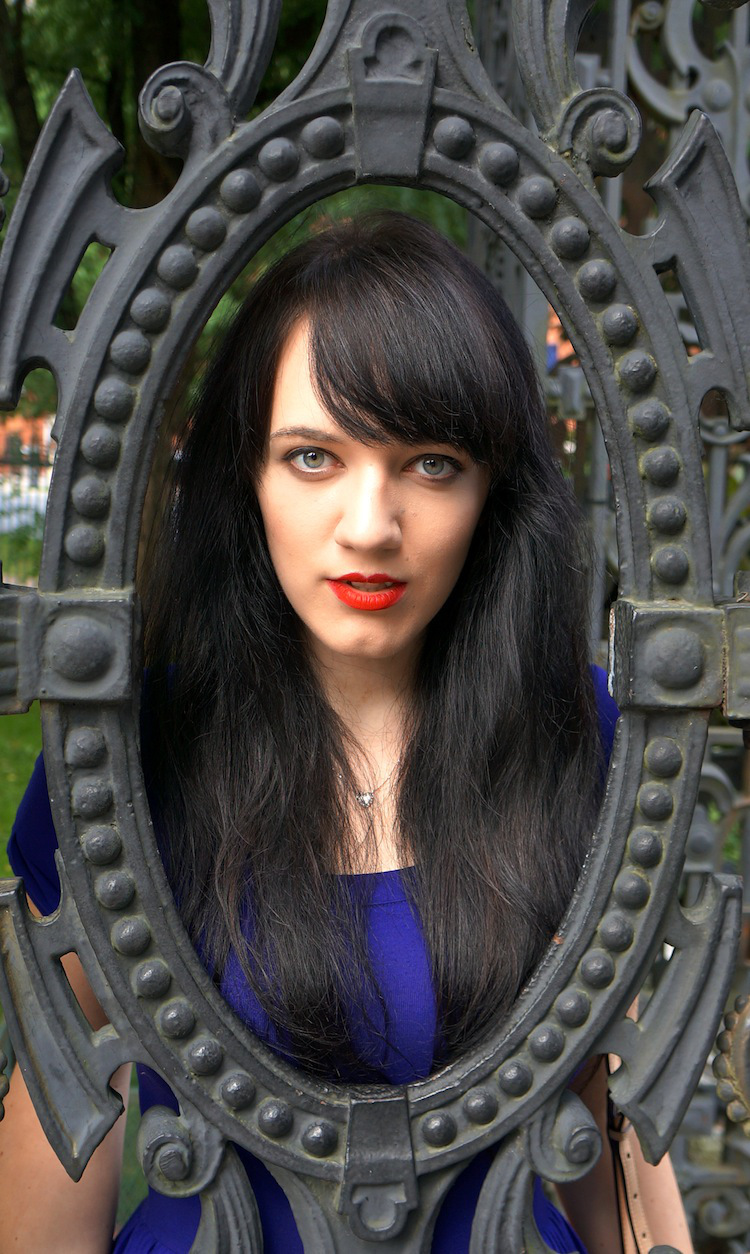 purple pleated dress 5