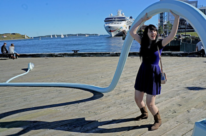 purple pleated dress 6