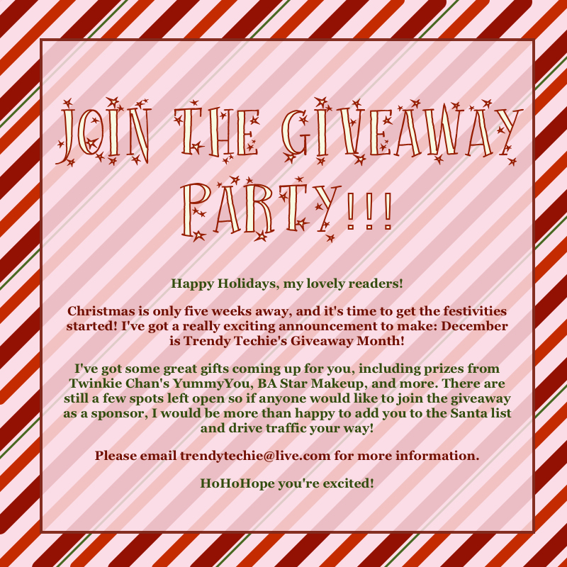 holiday christmas giveaway invite for sponsors