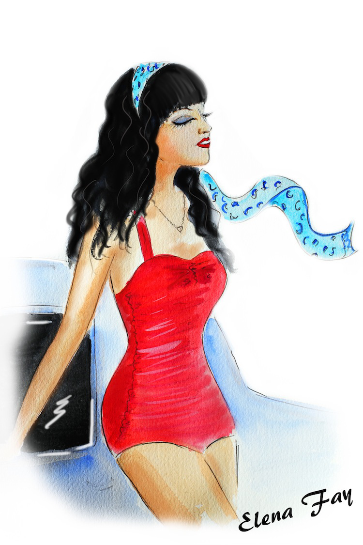 fashion illustration Sage copy