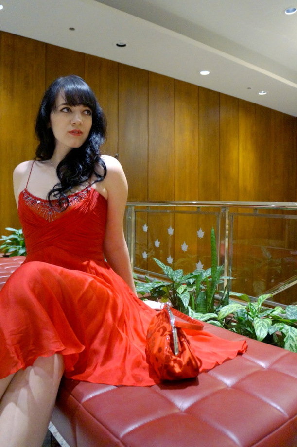 sage red badgley mischka dress 4