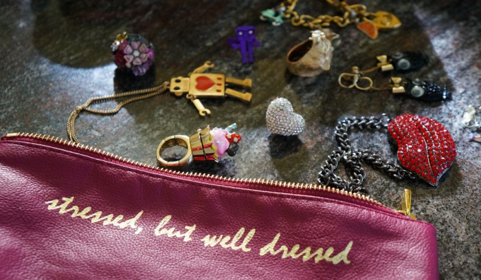 Stressed but well dressed jewelry case