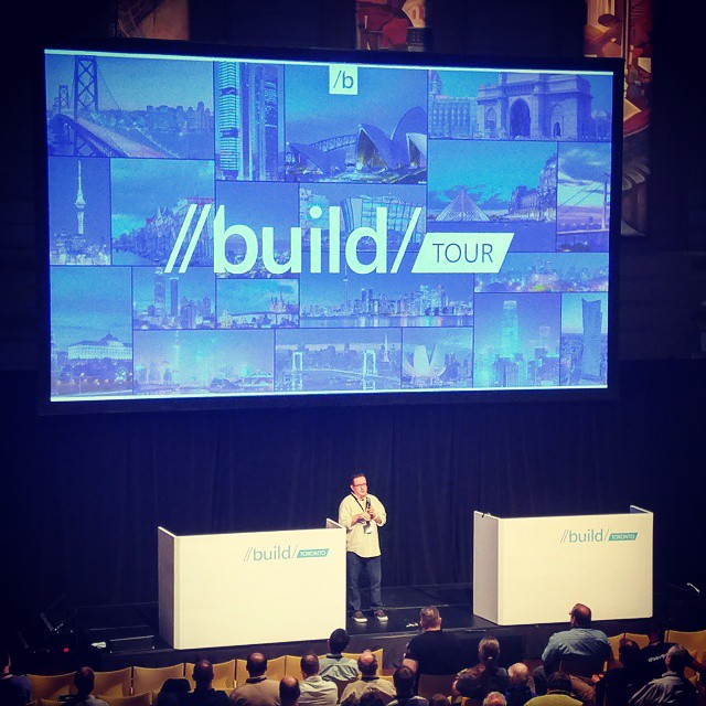 Today I'm at #BuildTourTO learning all about Windows 10 from top Microsoft evangelists! It's great to be here with so many familiar faces from my old team and the community. If you're here make sure you say hi!