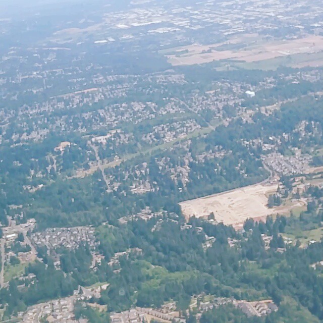 YYZ -> SEA. How's that for a view?