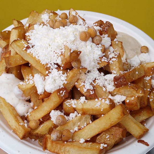 Greek fries, so happy right now
