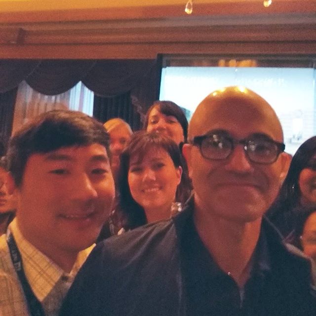 So inspiring to see our CEO Satya Nadella representing and supporting #womenintech at #ghc15! I'm so proud to be part of this company and to play a part in affecting change in our industry.