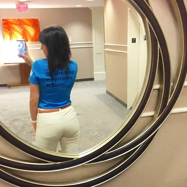 "Be one who empowers billions." All decked out in my Microsoft gear for day one of #ghc15!