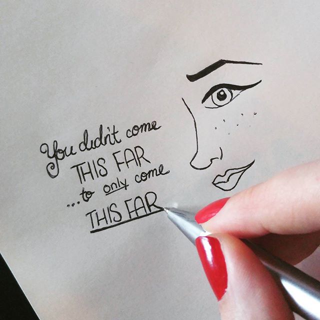 You didn't come this far to only come this far. Never stop growing. #inspiration #quoteoftheday