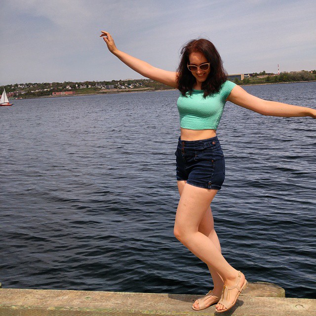 Gotta love that salty breeze! Watching the sailboats downtown.