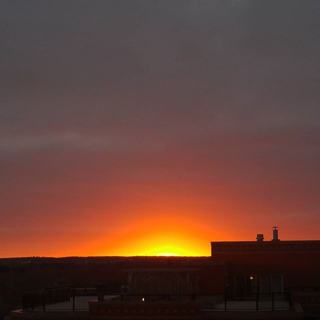 Halifax looking like a scene from the Lion King #sunset